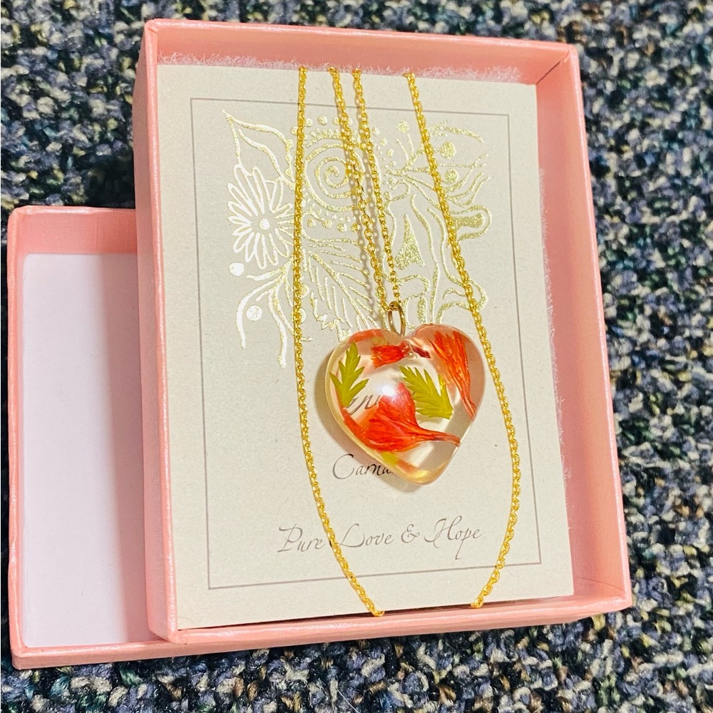 Mothers Day?  Make an Offer. January birthstone heart pendant Mother’s Day?